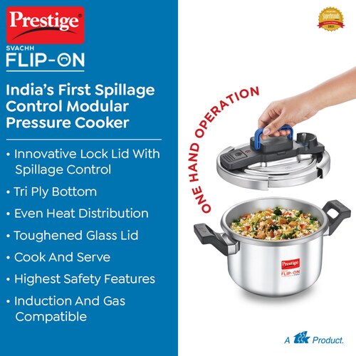 Prestige Flip-on Pressure Cooker - Image 3